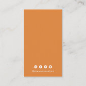 Carte De Visite Code QR simple moderne (Dos)