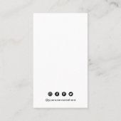 Carte De Visite Code QR simple moderne (Dos)