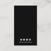 Carte De Visite Code QR simple moderne (Dos)