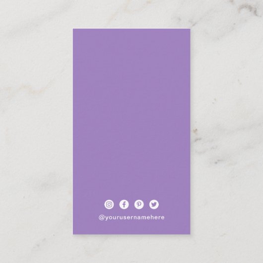 Carte De Visite Code QR simple moderne (Dos)