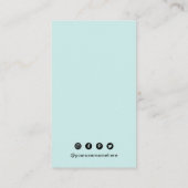 Carte De Visite Code QR simple moderne (Dos)