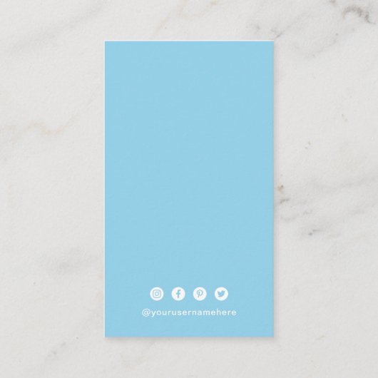 Carte De Visite Code QR simple moderne (Dos)