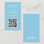 Carte De Visite Code QR simple moderne (Devant / Derrière)