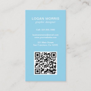 Carte De Visite Code QR simple moderne