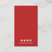 Carte De Visite Code QR simple moderne (Dos)