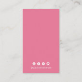 Carte De Visite Code QR simple moderne (Dos)