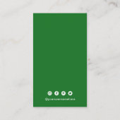 Carte De Visite Code QR simple moderne (Dos)