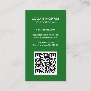 Carte De Visite Code QR simple moderne