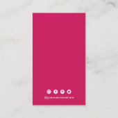 Carte De Visite Code QR simple moderne (Dos)