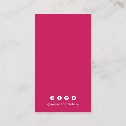 Carte De Visite Code QR simple moderne (Dos)