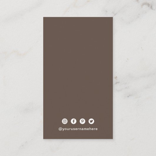 Carte De Visite Code QR simple moderne (Dos)