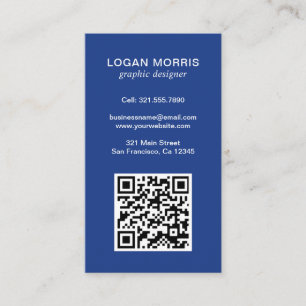 Carte De Visite Code QR simple moderne