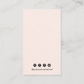 Carte De Visite Code QR simple moderne (Dos)