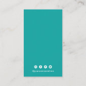 Carte De Visite Code QR simple moderne (Dos)