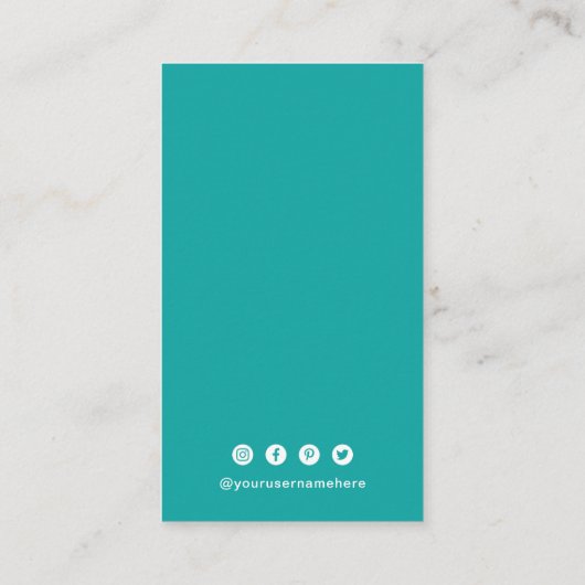 Carte De Visite Code QR simple moderne (Dos)
