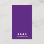 Carte De Visite Code QR simple moderne (Dos)