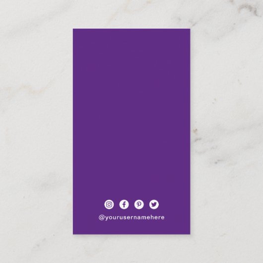 Carte De Visite Code QR simple moderne (Dos)