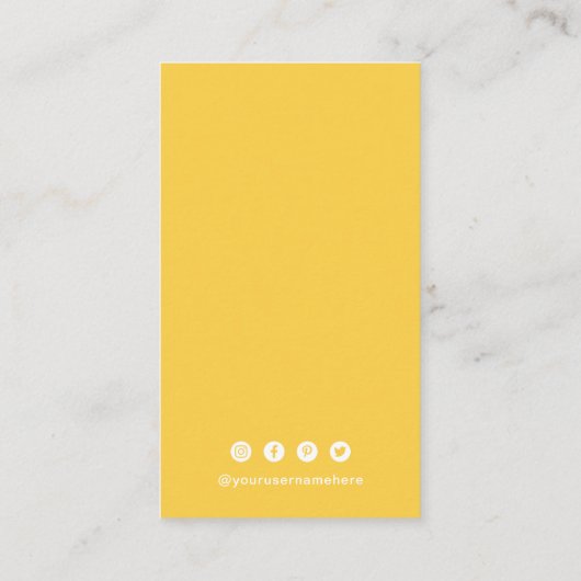 Carte De Visite Code QR simple moderne (Dos)