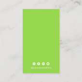 Carte De Visite Code QR simple moderne (Dos)