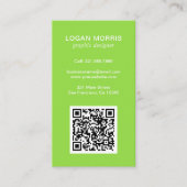 Carte De Visite Code QR simple moderne (Devant)