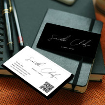 Code QR simple noir et blanc manuscrit