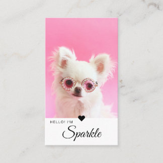 Carte De Visite Code QR simple photo minimaliste et moderne