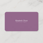 Carte De Visite Code QR simple promotionnel d'agent immobilier mod (Devant)