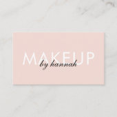 Carte De Visite Code QR Social de Maquillage de Photo Script Rose (Devant)