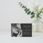 Carte De Visite Code QR Social Photo Professionnel Minimal Moderne (Debout devant)