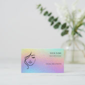 Carte De Visite Code QR Soins de la peau & Salon de beauté (Debout devant)