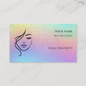 Carte De Visite Code QR Soins de la peau & Salon de beauté (Devant)