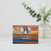 Carte De Visite Code QR Sunset 1577 (Debout devant)