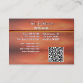 Carte De Visite Code QR Sunset 1577 (Dos)