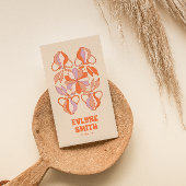 Carte De Visite Code QR Super couleur violet rétro