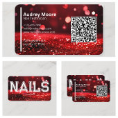 Carte De Visite Code QR Technicienne de Manucure Professionnelle P
