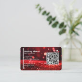 Carte De Visite Code QR Technicienne de Manucure Professionnelle P (Debout devant)