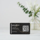 Carte De Visite Code QR Technicienne de Vernis à Ongles Profession (Debout devant)