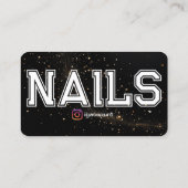 Carte De Visite Code QR Technicienne de Vernis à Ongles Profession (Dos)