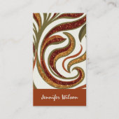 Carte De Visite Code QR tendance parties scintillant abstraite ter (Devant)