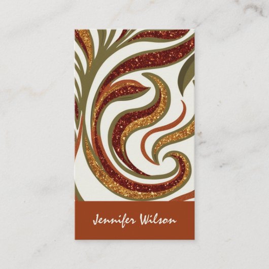 Carte De Visite Code QR tendance parties scintillant abstraite ter (Devant)