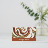 Carte De Visite Code QR tendance parties scintillant abstraite ter (Debout devant)
