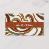 Carte De Visite Code QR tendance parties scintillant abstraite ter (Devant)