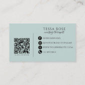Carte De Visite Code QR Thérapeute de Massage (Dos)