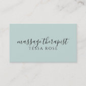 Carte De Visite Code QR Thérapeute de Massage (Devant)