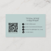 Carte De Visite Code QR Thérapeute de Massage (Dos)