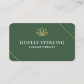 Carte De Visite Code QR Thérapeute de Massage Bien-être (Devant)