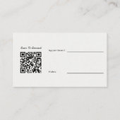 Carte De Visite Code QR Toffee blanc Rendez-vous Architecte Person (Dos)