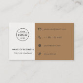 Carte De Visite Code QR Toffee blanc Rendez-vous Architecte Person (Devant)