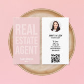 Carte De Visite Code QR unique Professional Real Estate Realtor