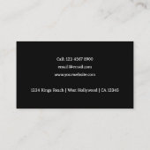 Carte De Visite Code QR unique site Web numérisable personnalisé (Dos)